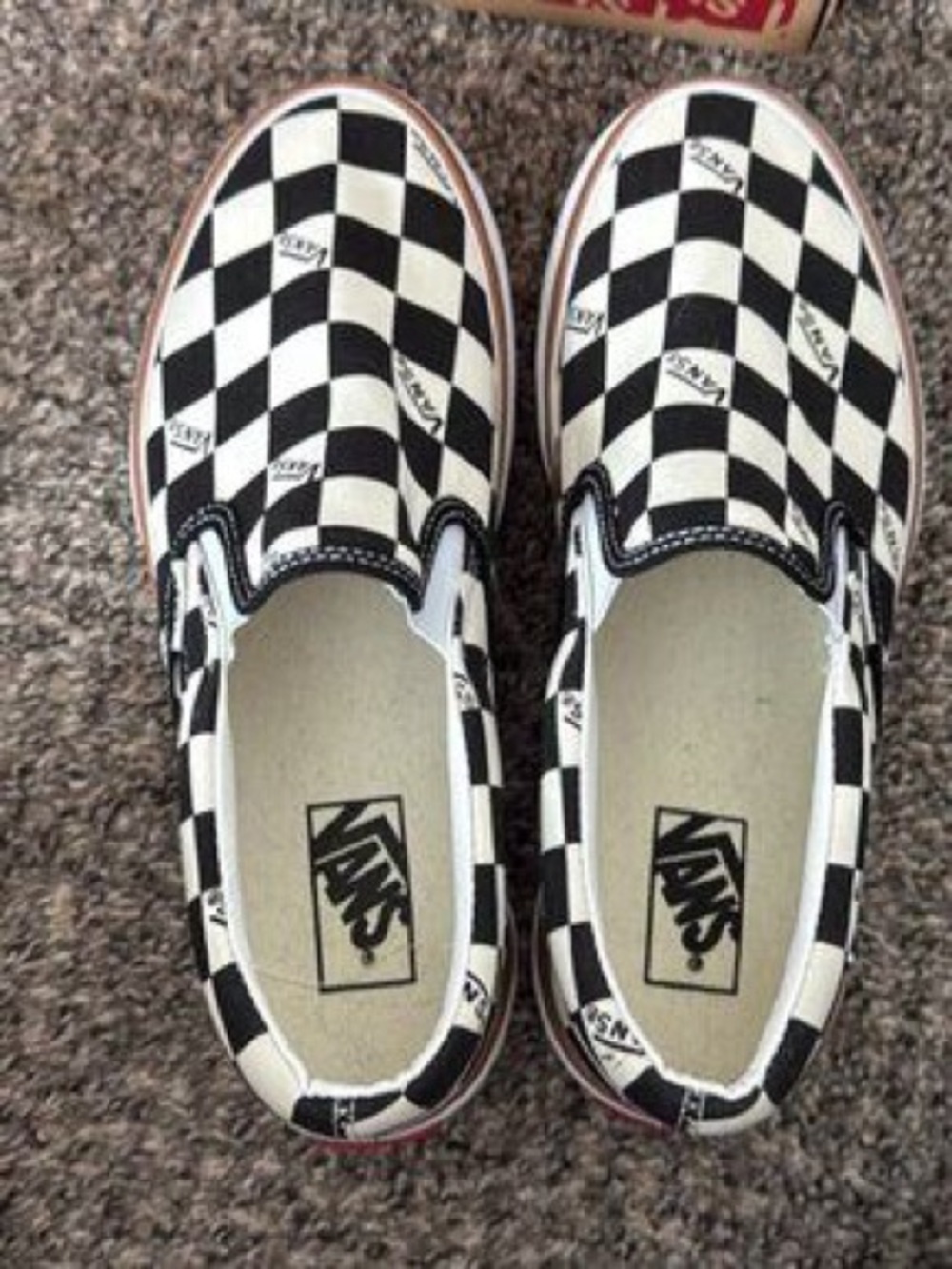 Vans Checkerboard Slip-On Platform with Gum Trim - Black & White - Picture 4 of 4